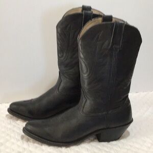Durango leather cowboy boots 7N black rodeo western